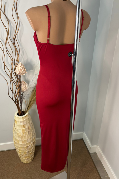 Vestido Midi Julia Burdeos