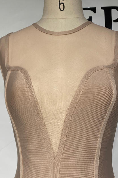 Vestido Midi Bandage Flávia Beige