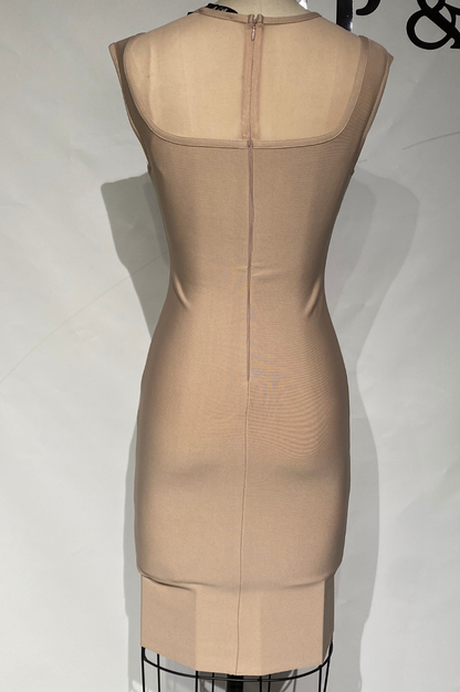 Vestido Midi Bandage Flávia Beige