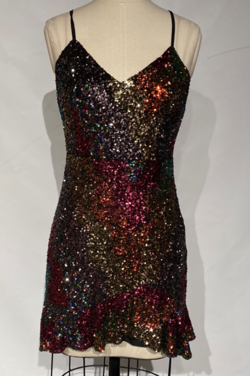 Vestido Corto Morgana de Lentejuelas