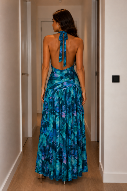 Vestido Largo Sonia Azul
