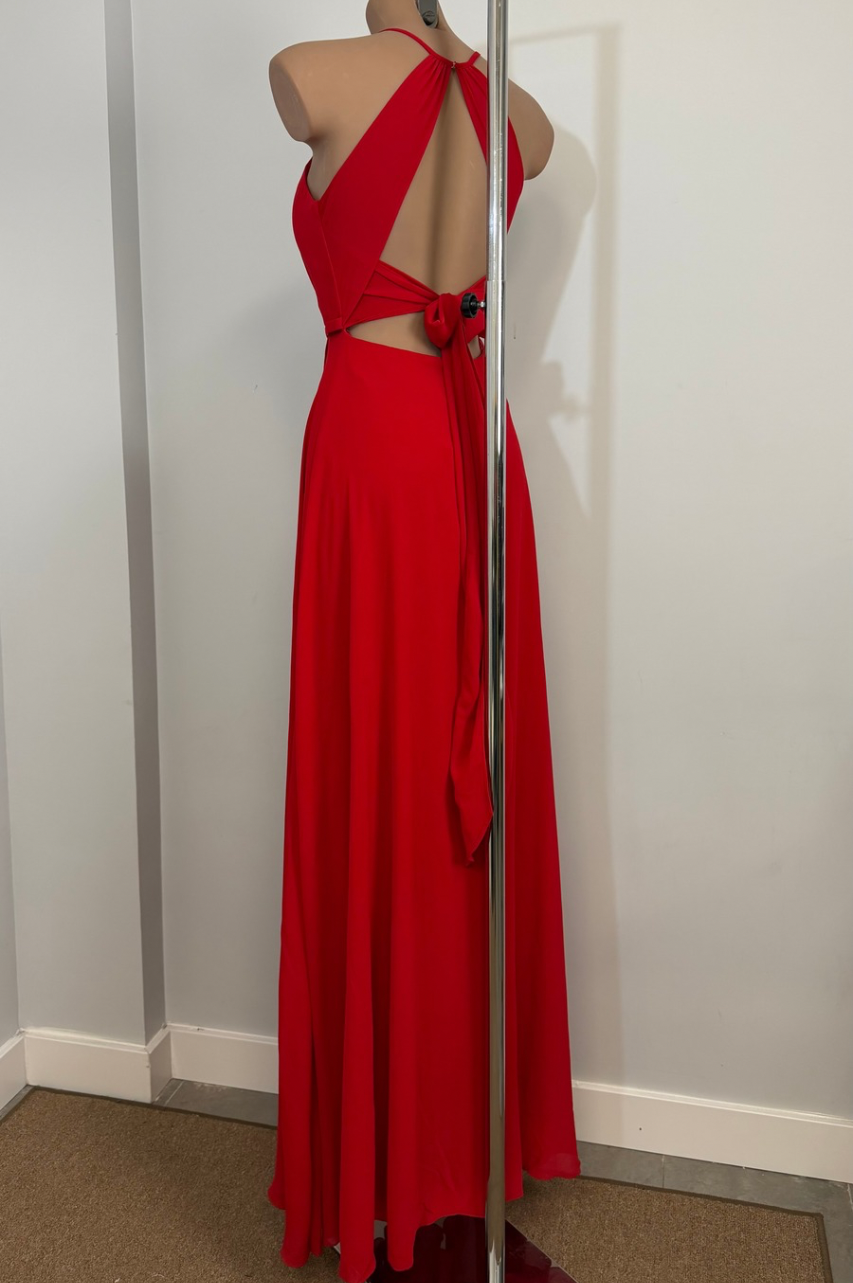 Vestido Largo Claudia Rojo