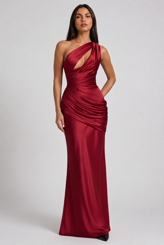 Vestido Largo Adriana Satinado