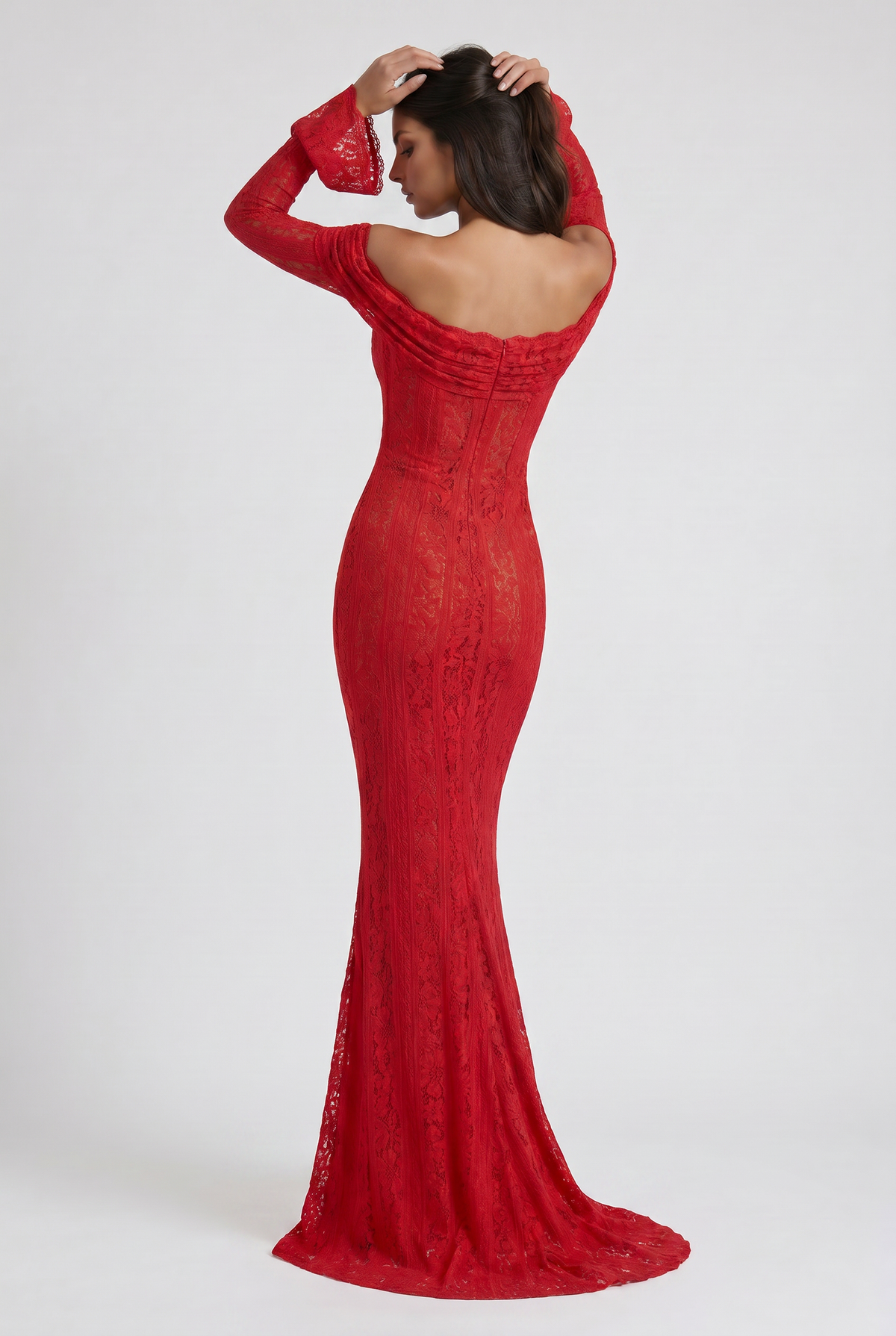 Vestido Largo Alessandra Rojo