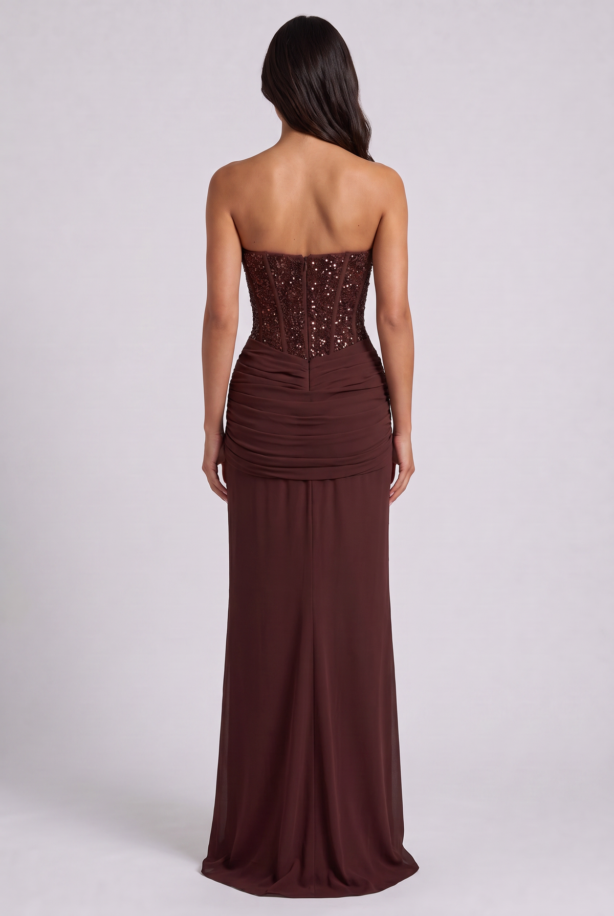 Vestido Largo Jasmin Chocolate