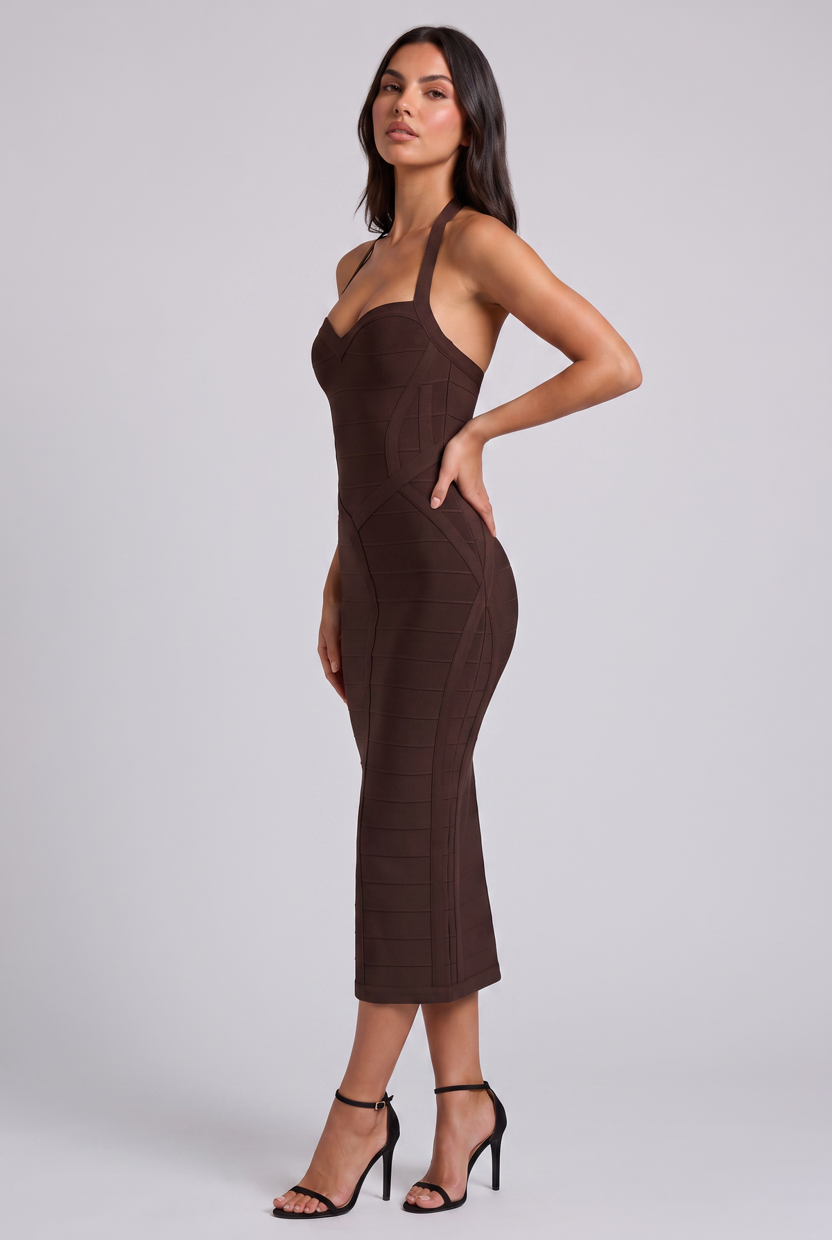 Vestido Midi Petra Chocolate
