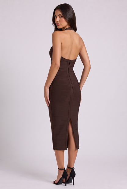 Vestido Midi Petra Chocolate