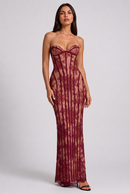 Vestido Largo Lucette de Encaje