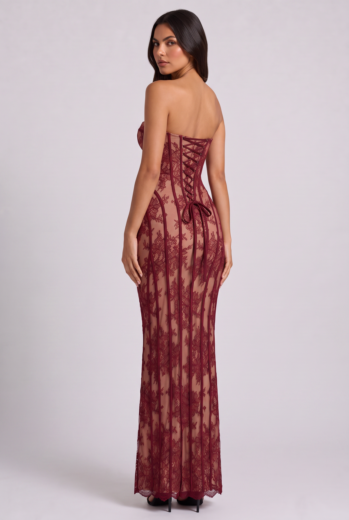Vestido Largo Lucette de Encaje