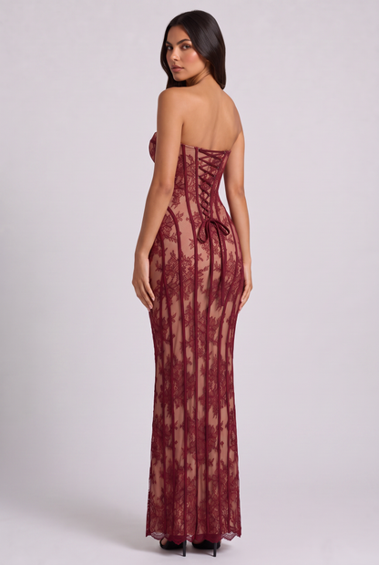 Vestido Largo Lucette de Encaje
