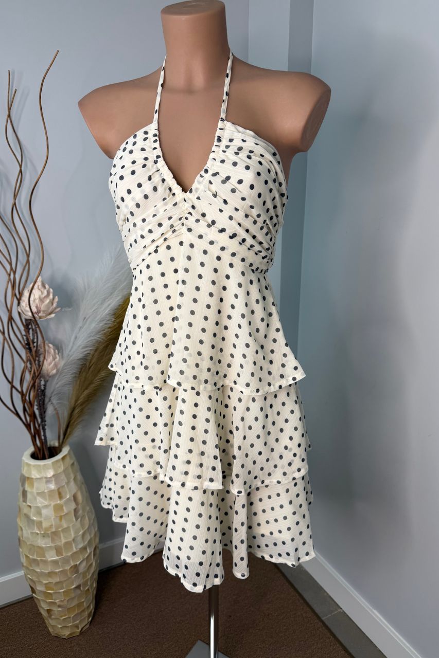 Vestido Corto Beatriz Crema