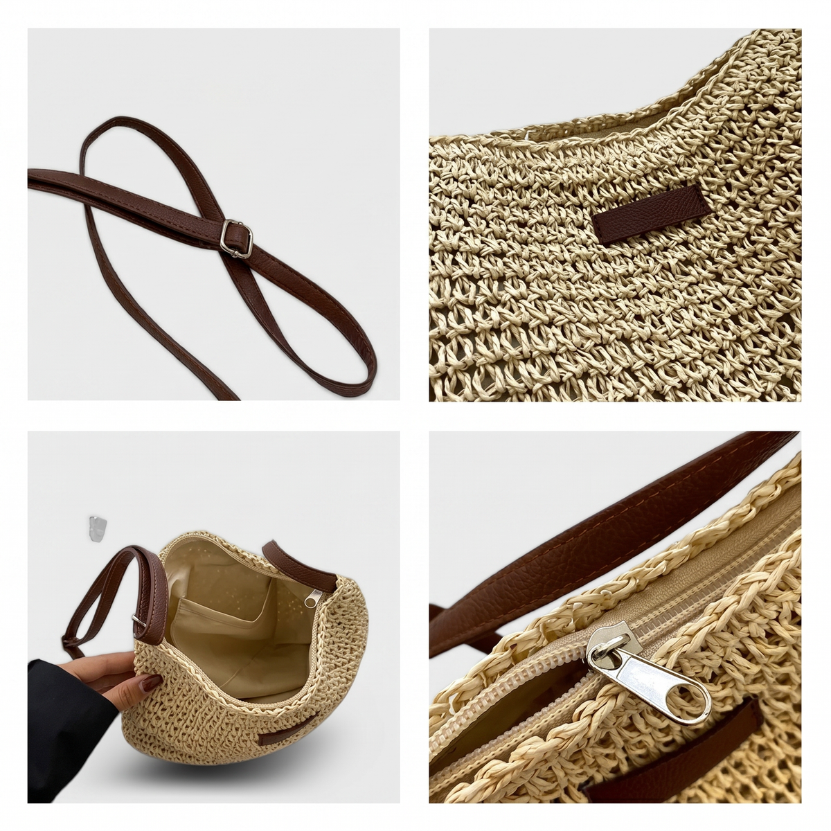Bolso de Hombro Audrey Trenzado