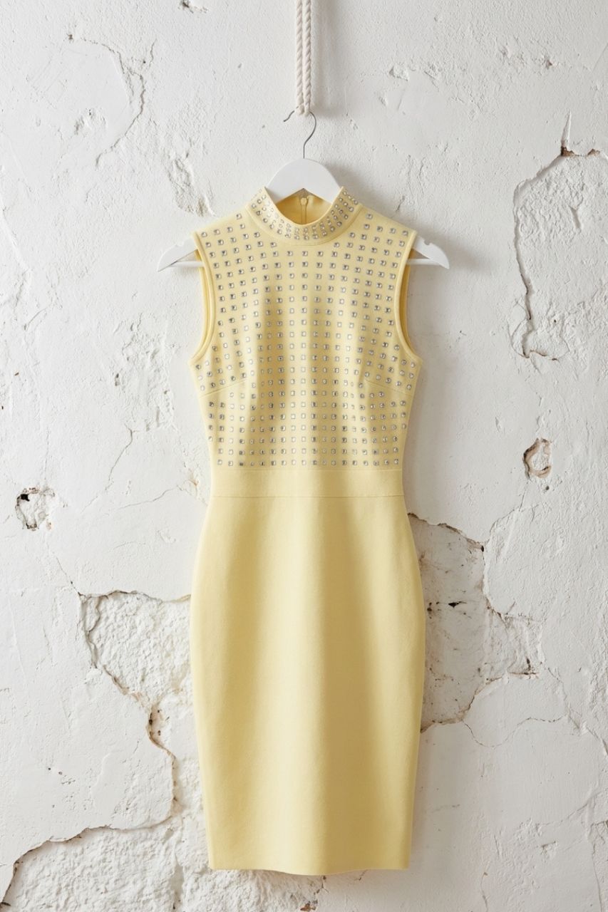 Vestido Midi Bandage Lilibeth Amarillo