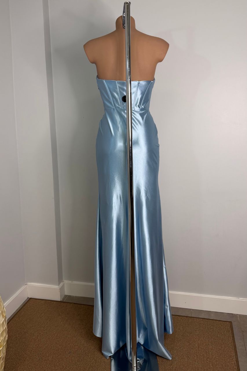 Vestido Largo Alina Azul Claro
