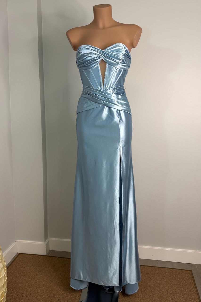 Vestido Largo Alina Azul Claro