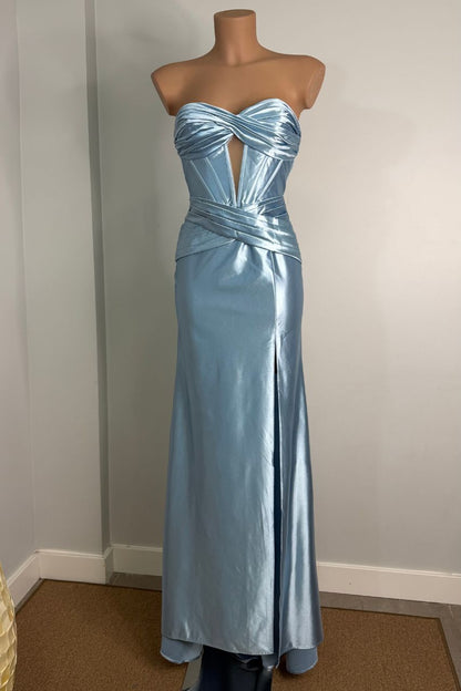 Vestido Largo Alina Azul Claro