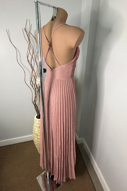 Vestido Largo Mórela Rosa