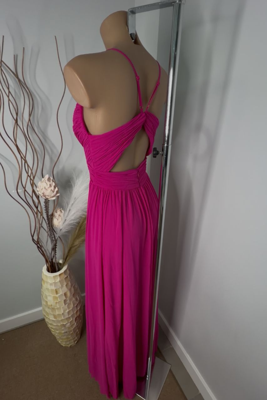 Vestido Largo Gisela Fucsia
