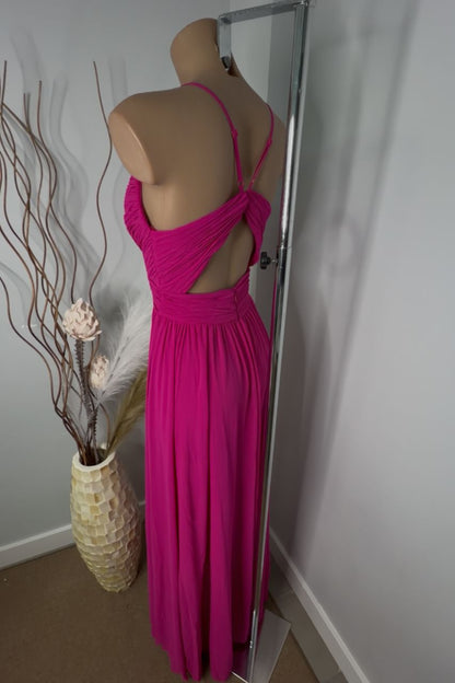 Vestido Largo Gisela Fucsia