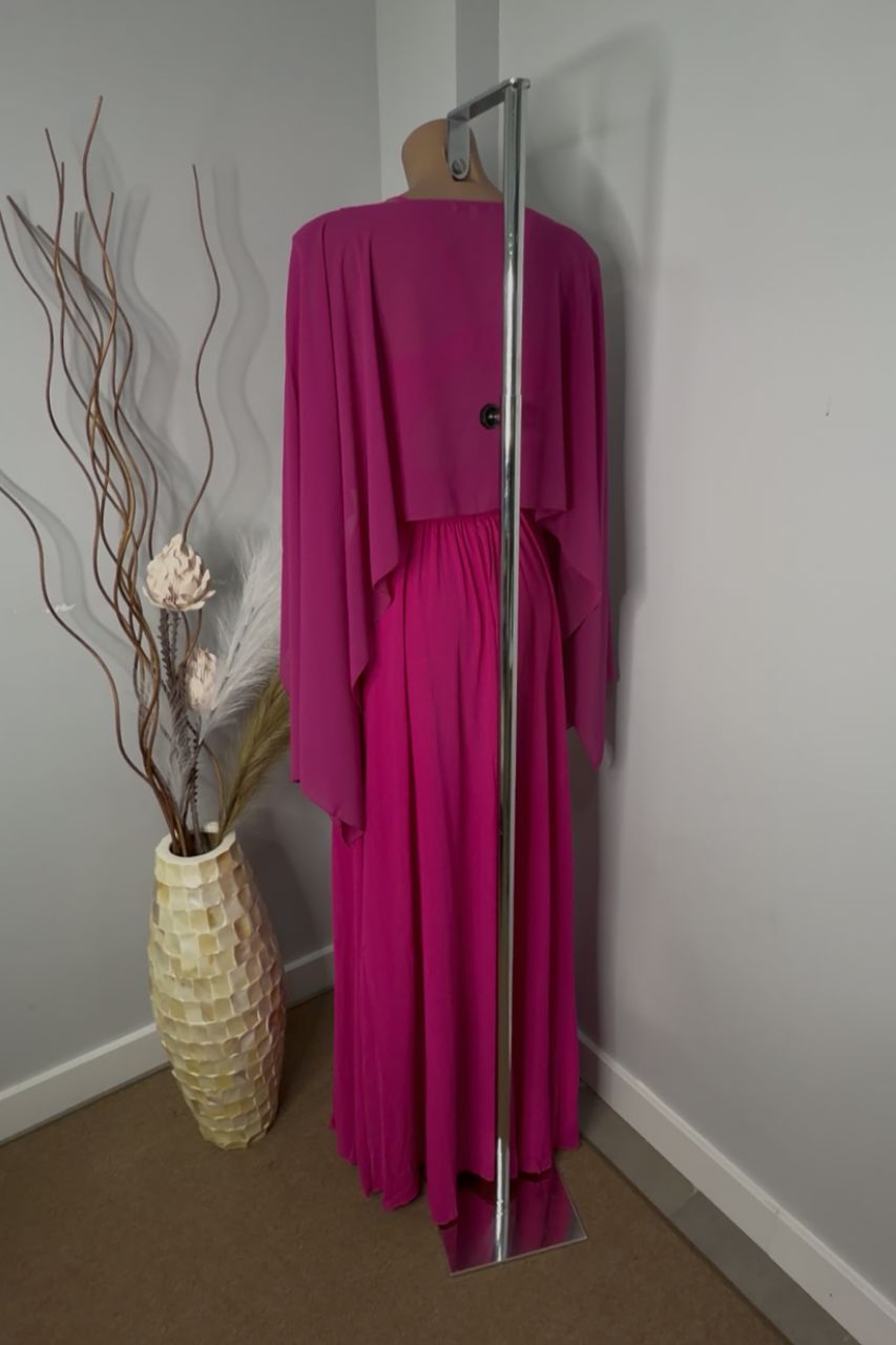 Vestido Largo Gisela Fucsia