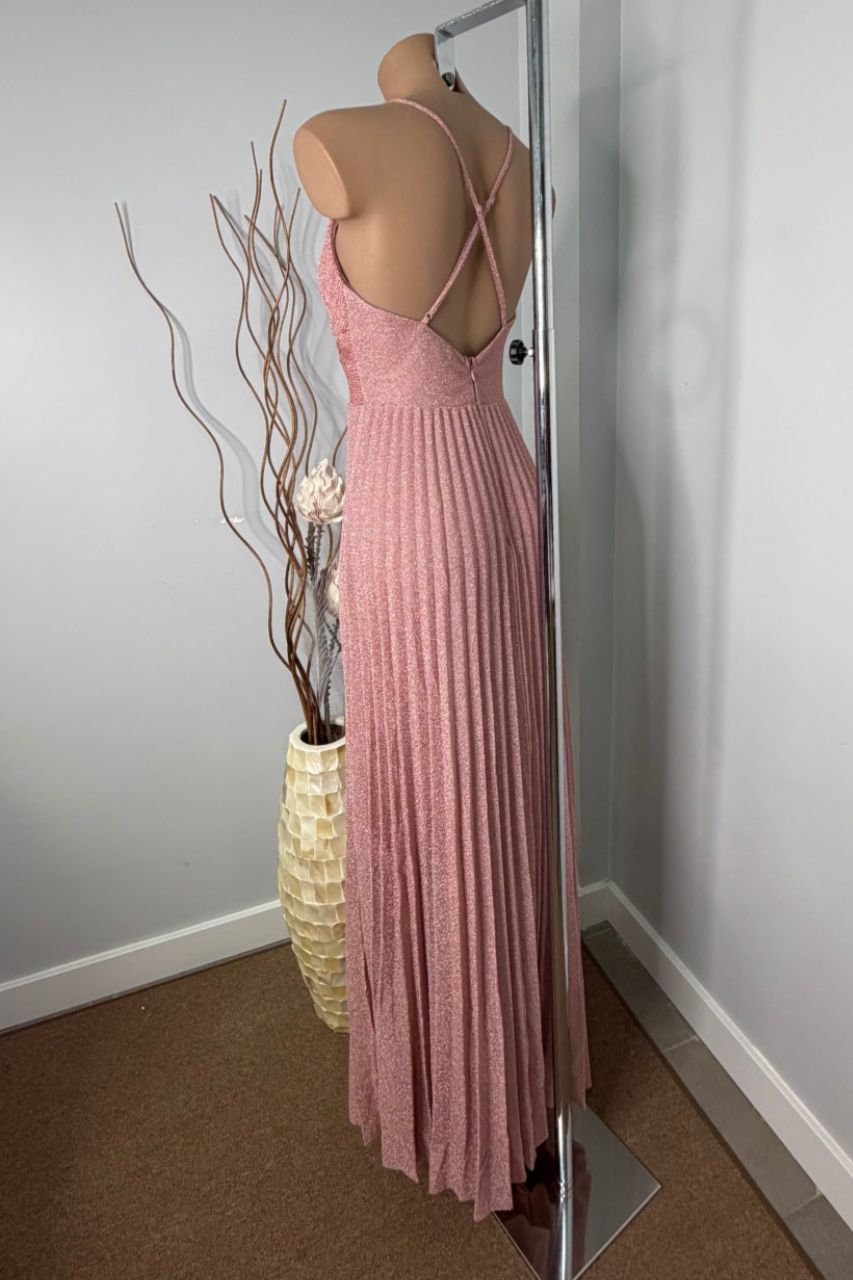 Vestido Largo Mórela Rosa