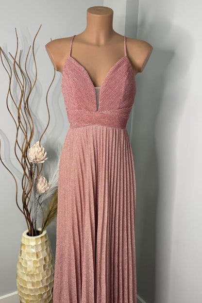 Vestido Largo Mórela Rosa