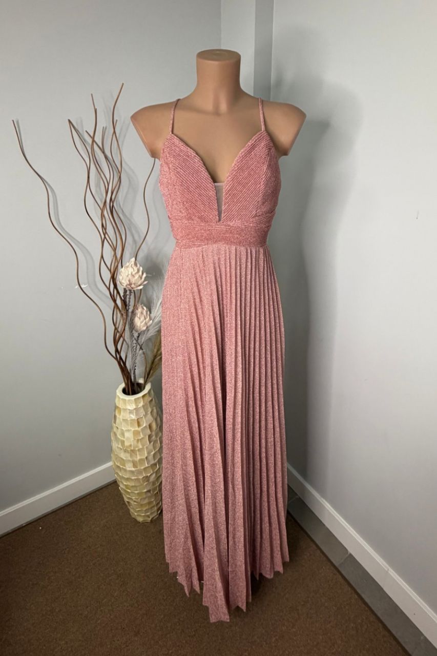 Vestido Largo Mórela Rosa