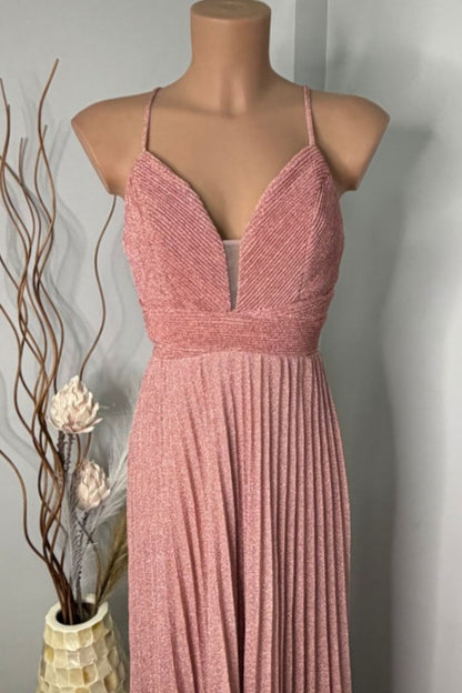 Vestido Largo Mórela Rosa