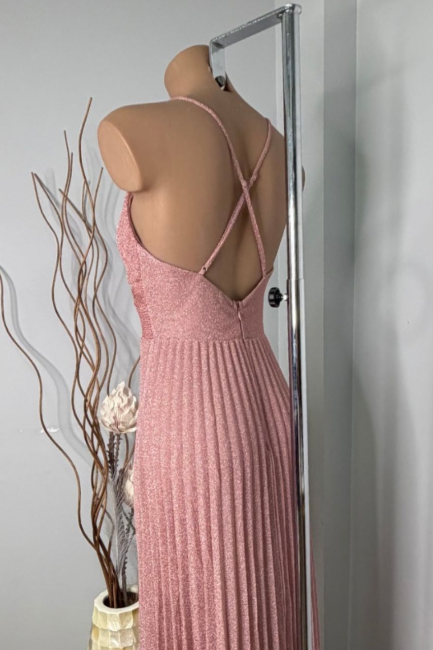 Vestido Largo Mórela Rosa