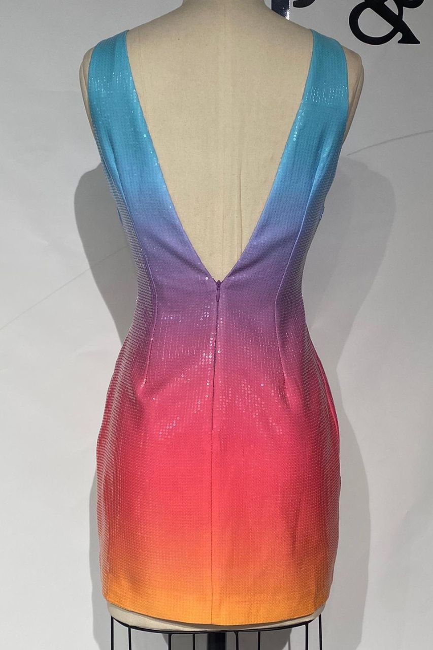 Vestido Corto Zuleima de Lentejuelas